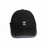 BLACK MESH LINK BASEBALL CAP